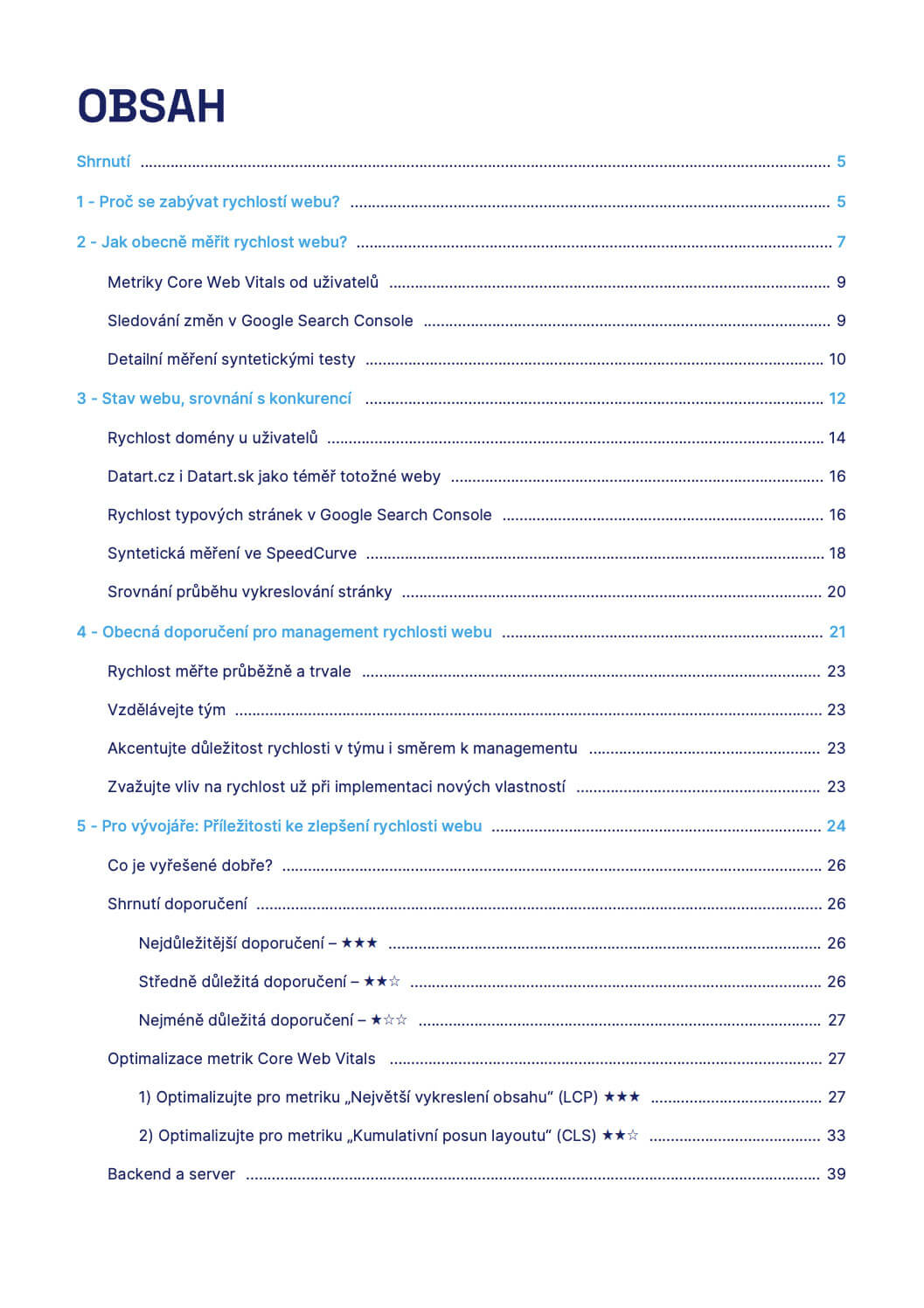 PageSpeed.ONE Audit: Inhalt
