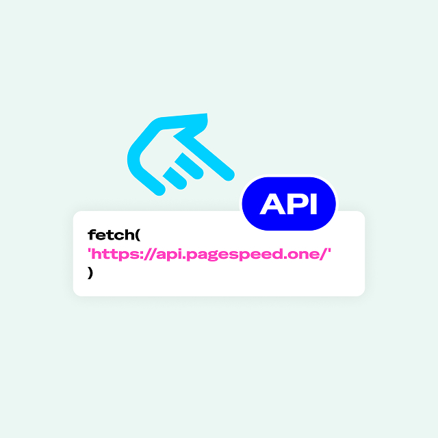 PageSpeed.ONE monitoring, veřejné API