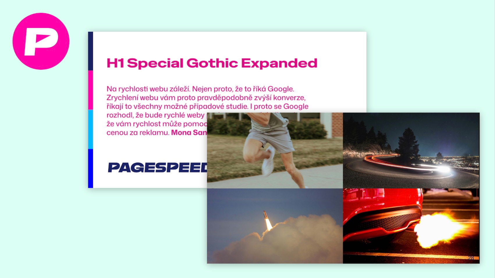 Nová vizuální identita PageSpeed.ONE