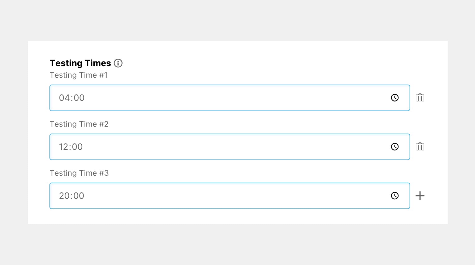 Více času měření v Nastavení.