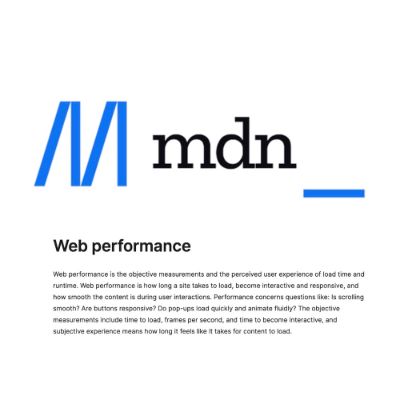 Alles, was Sie über Webgeschwindigkeit auf MDN wissen müssen