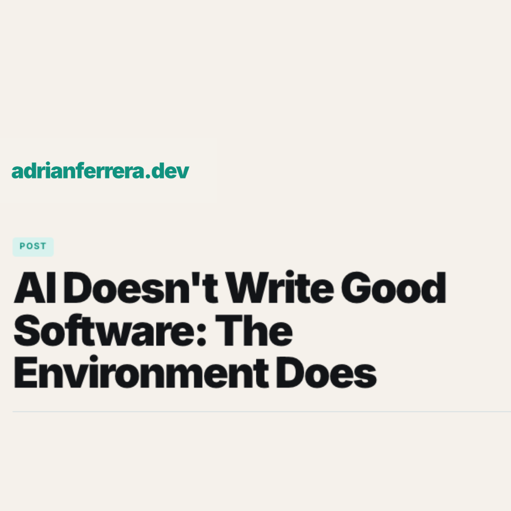 AI doesn't write good code