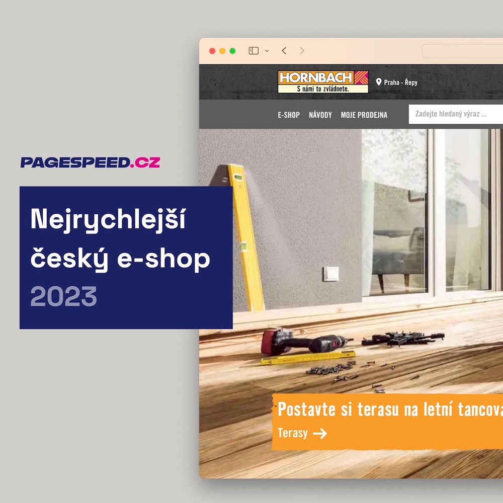 Nejrychlejší české e-shopy jsou Hornbach, 3v1  T-shock