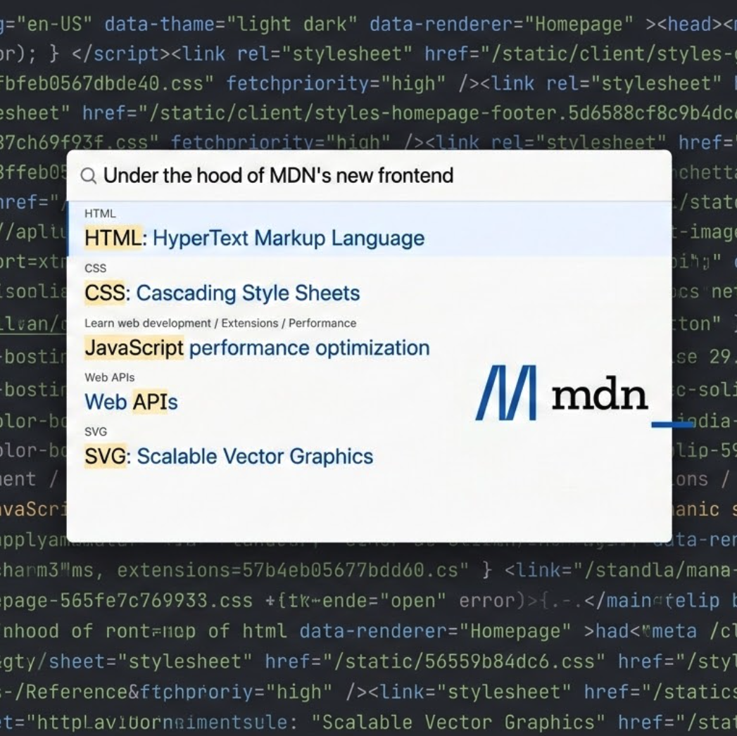 Nový frontend webu MDN: konec SPA a Reactu